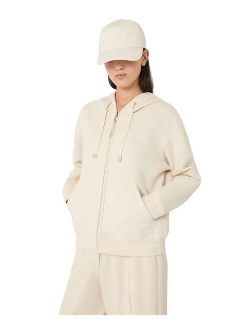 Felpa con zip in cotone - AVORIO Weekend MAXMARA | CANE001